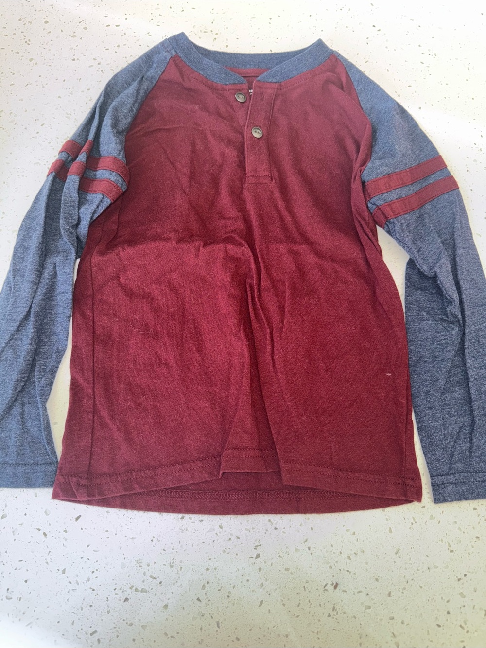 Boys' Long Sleeve Henley Top 5T